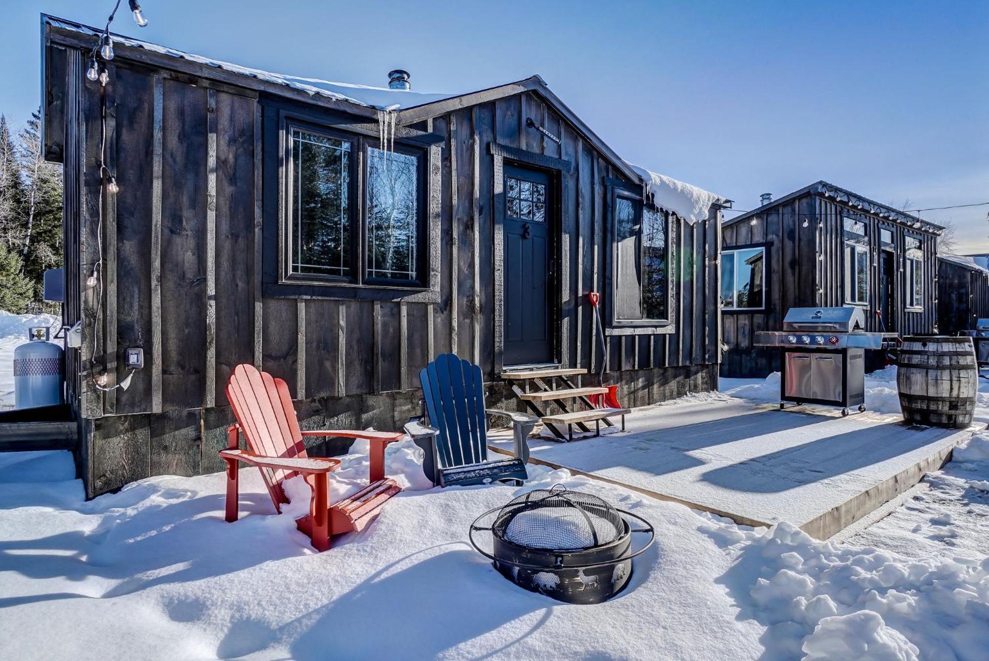 Your Cozy Cabin Retreat Saint-Remi-d'Amherst Dış mekan fotoğraf
